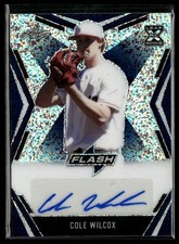 2020 Leaf Flash #BA-CW1 Cole Wilcox Base Autographs Blue #/50