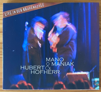  MANO MANIAK & HUBERT HOFHERR: Live in der Krähenhöhle (Akustik Blues) CD