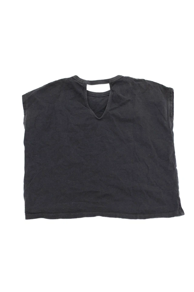 Camiseta Top Gris Zara Niñas Estampado Gráfico Manga Corta Talla 7 Foto 2 de 3