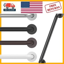 16" Stainless Steel Grab Bar for Shower - Elegant Black Support for Seniors