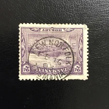 Tasmania NEW NORFOLK 1903 pmk on 2d pictorial rated C (2) by Hardinge