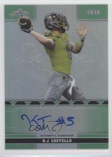 2016 Leaf US Army All-American Bowl Green Prismatic 6/7 KJ Costello Auto 1m1a