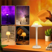 Night Light Projector Lamp 16 Color LED Mood Light Remote Ocean Wave Table light