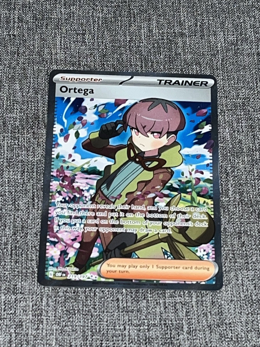 ortega pokemon card price Ortega Ultra Rare SV03: Obsidian Flames 219/197 NM Pokemon