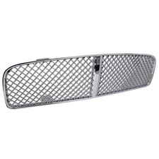 Fits 2006-2010 Dodge Charger Chrome Abs Mesh Front Upper Bumper Hood Grille