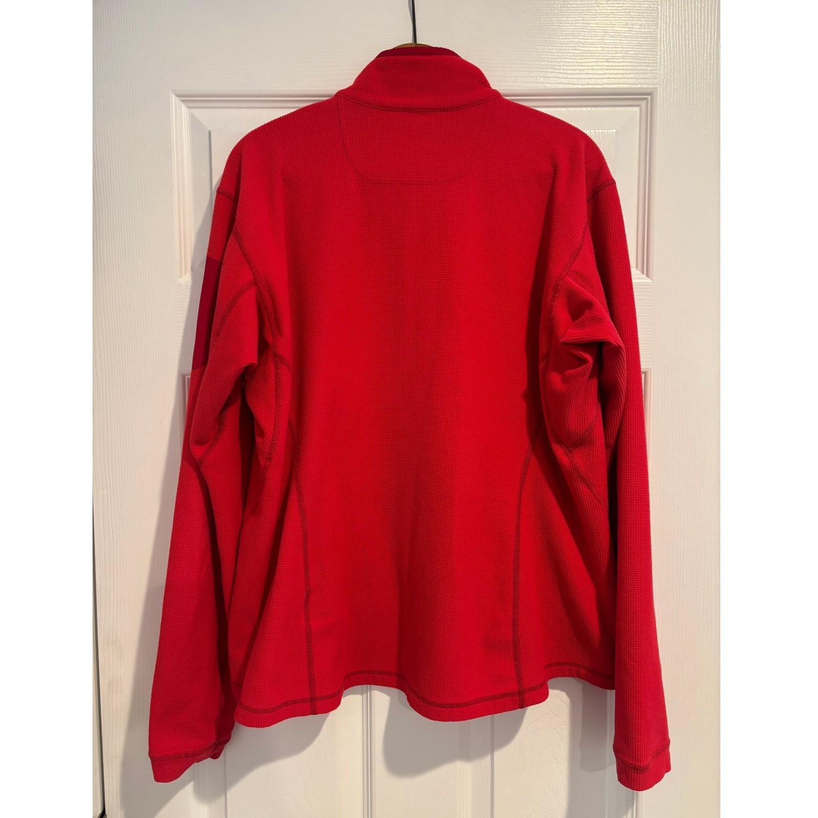 Arc'teryx Delta LT Fleece Jacket Women's XL Red Polartec Grid Mid-Layer Gorpcore image 2