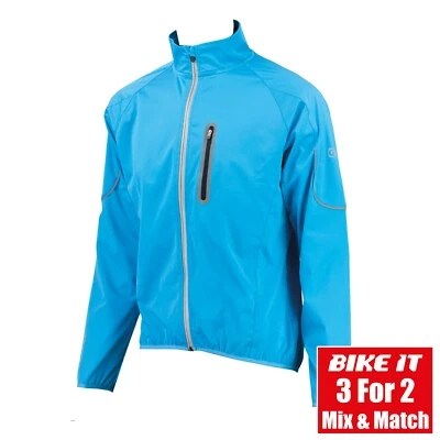 EIGO MISTRAL WINDDICHTE FAHRRADJACKE MOUNTAINBIKE MTB STRASSENRAD BLAU