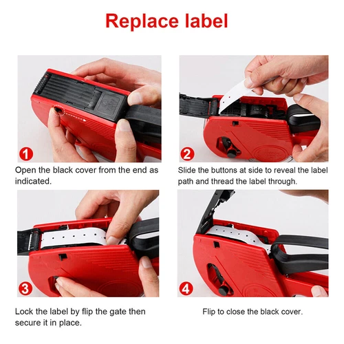 MX5500 EOS 8 Digits Price Tag Gun Labeler Labeller Includes Roll Labels Labeller - Picture 6 of 10