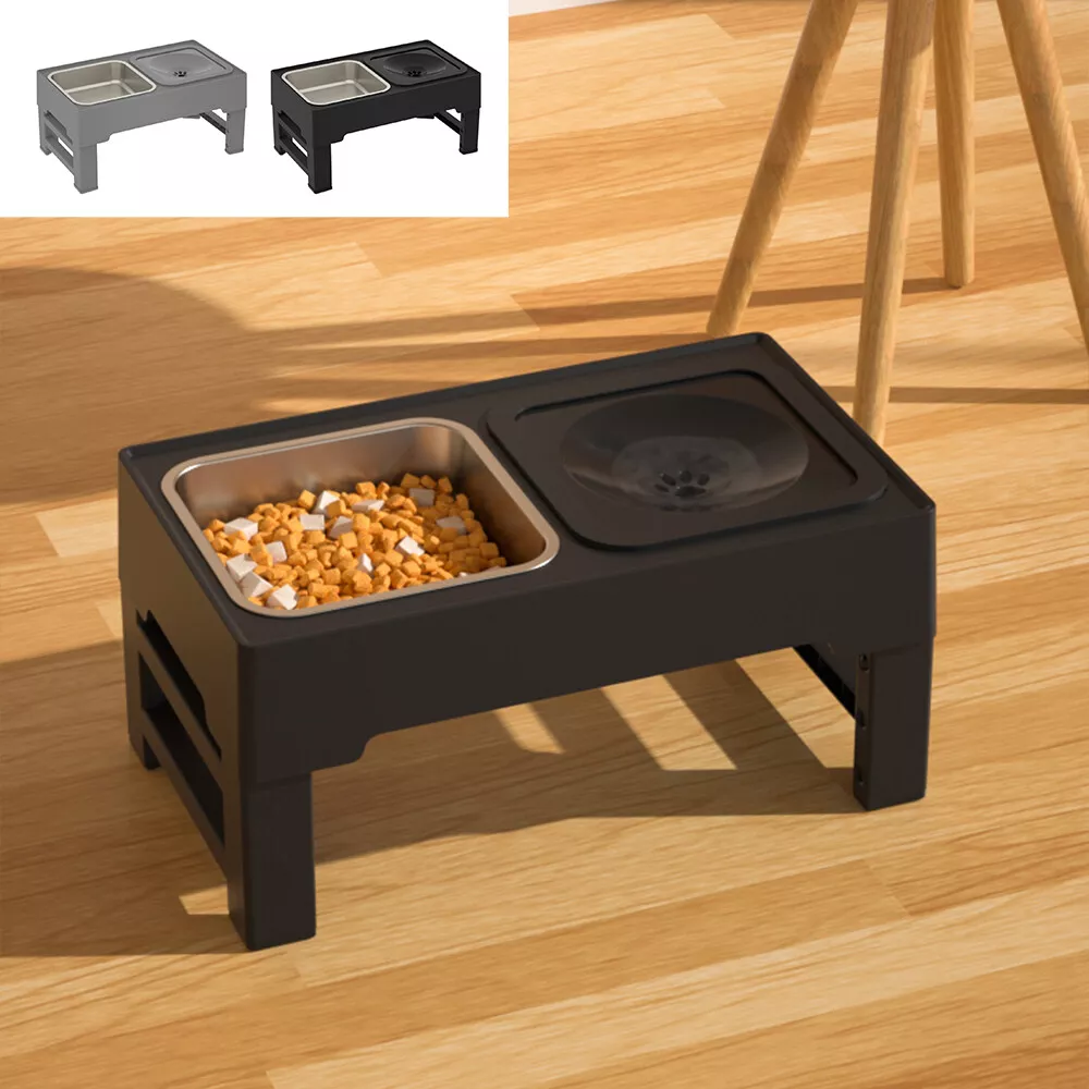 Single Large Dog Bowl Stand Dog Water Bowl 17 Elevated Dog Feeder Modern Pet  Stand Shared Water Bowl for Dogs Large Dog Bowls 