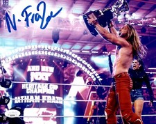 Nathan Frazer Signed WWE NXT Heritage Cup 8x10 Photo #2 JSA COA