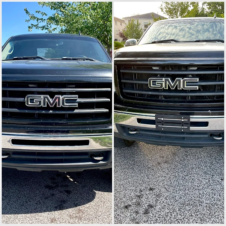 Soporte de placa de matrícula montaje reubicador adaptador kit de parachoques soporte para GMC Foto 3 de 4