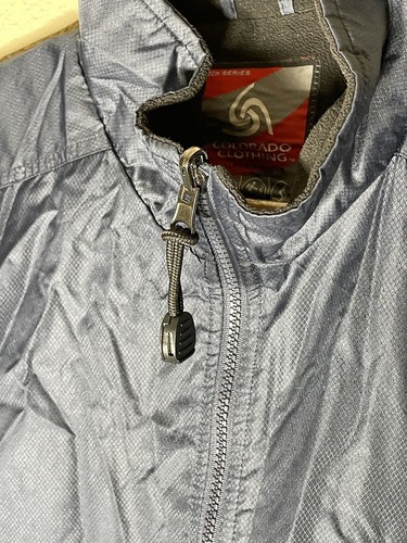 Colorado Clothing Navy Blue Lined Wind breaker Tech Series Jacket L - Picture 5 of 9