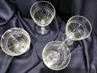 ROCK SHARPE TIARA WINE / WATER GOBLET GLASSES set of 4 crystal clear BEAUTIFUL!! — photo 2