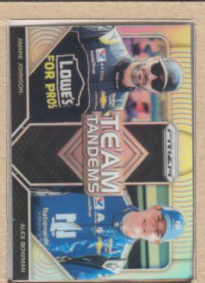 Jimmie Johnson TT-1 2018 Panini Prizm Team Tandem Prizm (Refr.) Alex Bowman
