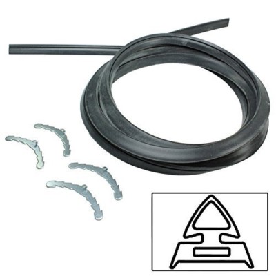 1,95 m Gummi Türdichtung für KANONE 4-seitig Backofen Herd + abgerundete Eckclips