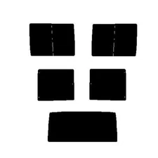 For Fiat Doblo MPV (Hatch boot) 2000-09 Pre Cut Window Tint Kit 20% Dark Rear