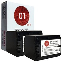 2x 2400 mAh Replacement Sony NP-FH70 Batteries Sony DSC-HX200V Digital Camera