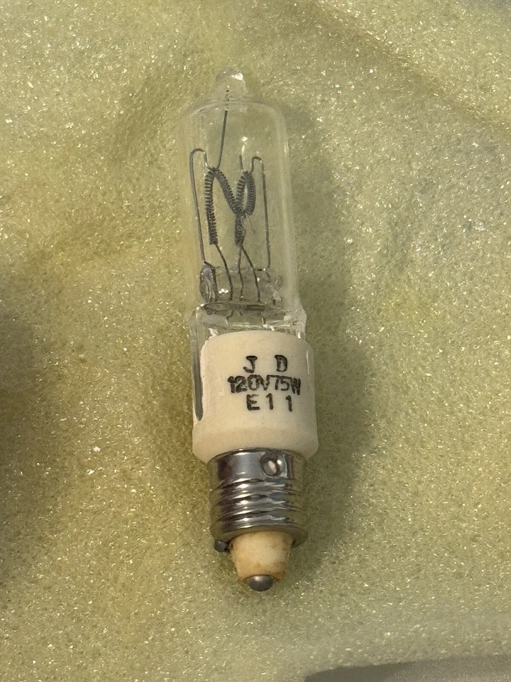 Lámpara halógena de tungsteno JD 120V/75W E11 nueva Foto 3 de 3