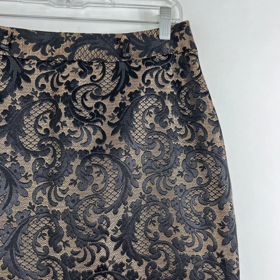 Юбка-карандаш Worthington женская размер 8 пейсли парча длина до колена - Изображение 3 из 4