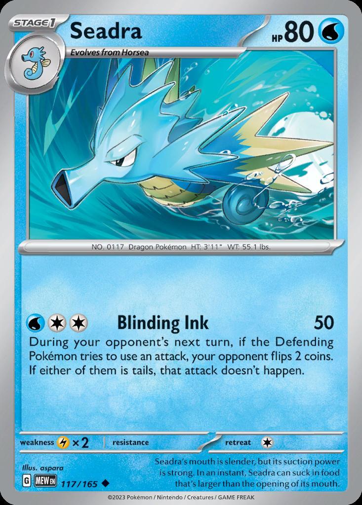 Pokemon Seadra (117/210) 151 LP