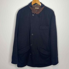 Faconnable Wool Goatskin Leather Jacket