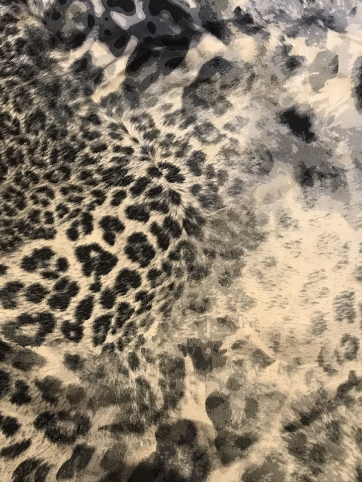 Soft & Sexy strapless dress Gray leopard City Triangles Size Medium eBay