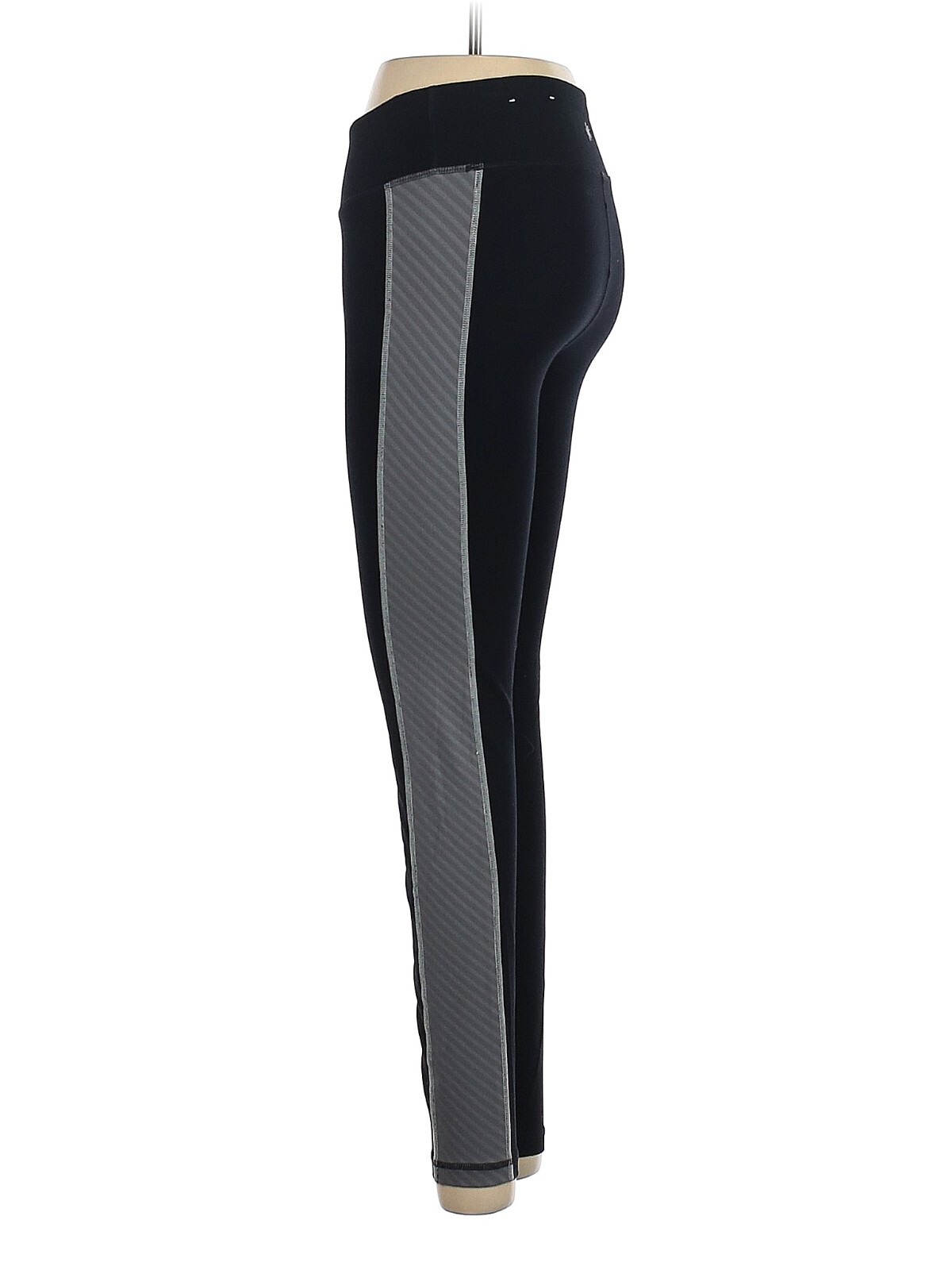 TEK GEAR Women's Shapewear Activewear Black Grey Side Stripe Yoga Capri  Pants S | eBay