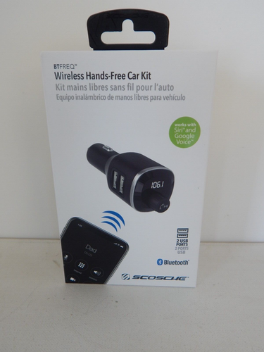Scosche BTFREQ Wireless Hands-Free Car Kit (2 USB Charging Ports)