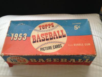 1953 Topps Baseball Card Set EMPTY Display Wax Pack Box 5 Cent | eBay