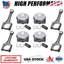 Pistons Connecting Rods 23mm Set For 2.0 TFSI Audi VW A4 Q5 Jetta GTI CAE CCTA