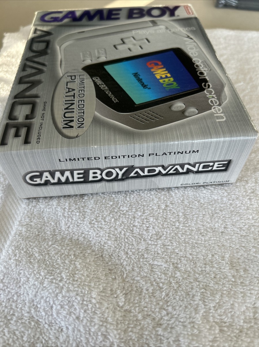 Nintendo Game Boy Advance AGB-001 Limited Edition Platinum Nintendo Game Boy Advance AGB-001 Limited Edition Platinum