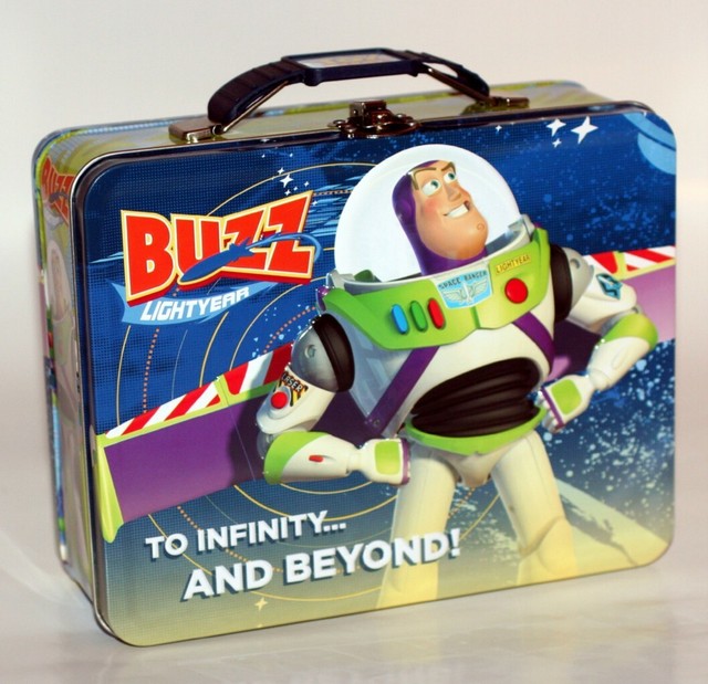 TOY STORY Walt Disney Pixar Buzz Lightyear TIN TOTE LUNCH UTILITY WORK BOX New eBay