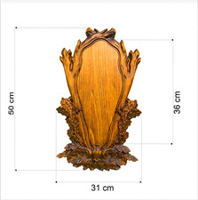Brett für Hirsch, Damwild, Stier Trophäenschild schild GehörnschildK1-36R