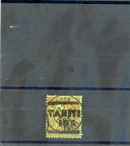 TAHITI Sc 3(YT 5)F-VF USED, 1884 10c/20c BRICK/GREEN, TWO EXPERT h/s, $675 - 第 1/1 張圖片