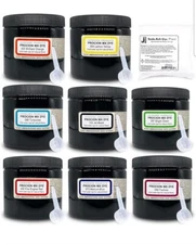 Jacquard Procion MX Dye Kit Tie Dye Powder Made in USA 8 Vibrant Colors Tie-Dye