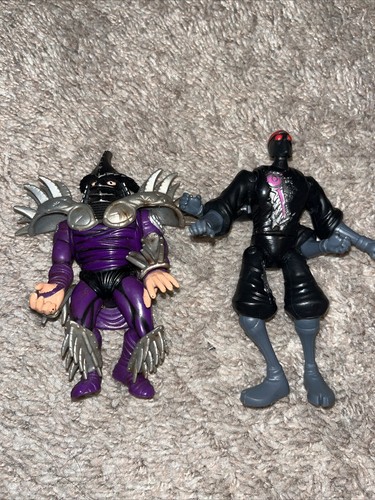 Teenage Mutant Ninja Turtles Super Shredder Actionfigur Vintage 1991 & Foot Soldier