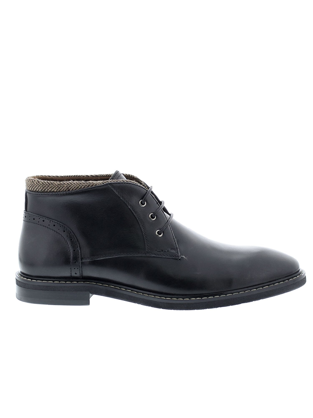Мужские черные кожаные ботинки Patterson с круглым носком и подкладкой из английской ТКАНИ для стирки 10 14390₽