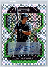 🔥 Power Plaid Prizm Auto #'d /17 #PDP119 Jacob Reimer 2022 Panini Draft Picks🔥
