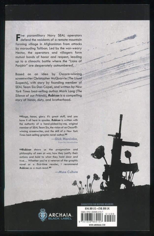 Rubicon Trade Paperback TPB Fuerzas Especiales Navy Seals Guerra Gráfica Novela Arcaia Foto 2 de 4