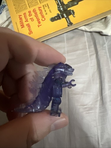 Godzilla Custom Minifigure Purple and Clear - Picture 6 of 10