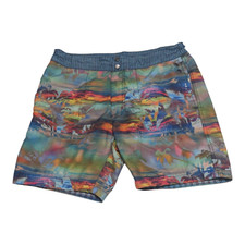 Robert Graham Multicolor Casual Board Shorts Swimwear Men's Size 32 Trunks