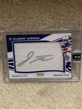 2020 NFL Clear Vision #7/10 CV16 Jonathan Taylor Colts Auto RC
