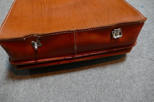 Schultasche Ranzen Tasche Büro Vintage Ledertasche Umhängetasche Laptoptasche - Bild 4 von 4