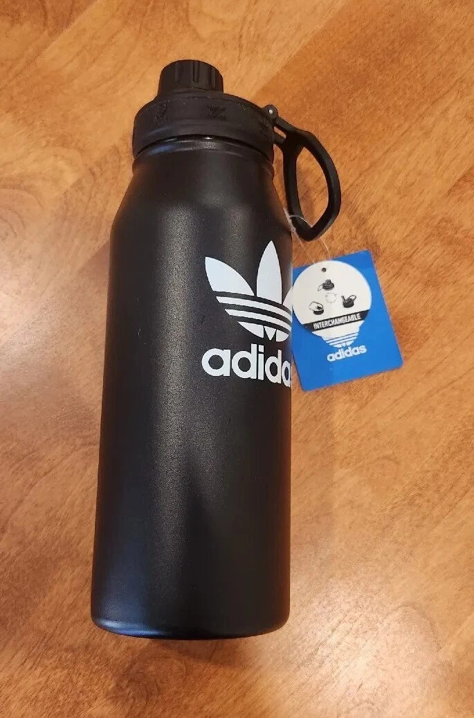 adidas Originals 1 Liter (32 oz) Metal Water Bottle, Hot/Cold Double-Walled