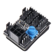 1PCS Chassis Fan PWM Hub Speed Controller Computer Cooling Fans PCI-E X1 X16 NEW