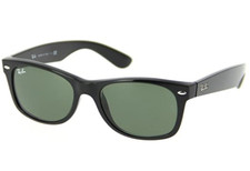 Ray Ban  New Wayfarer NON-POLARIZED RB 2132 Sunglasses Italy 901 52-18 3N Black