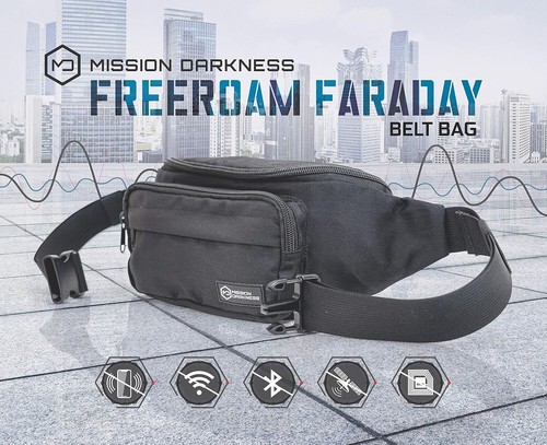 FreeRoam Faraday Gürteltasche Bauchtasche Travel Sling mit RF/EMF Abschirmung Li... - Bild 9 von 10