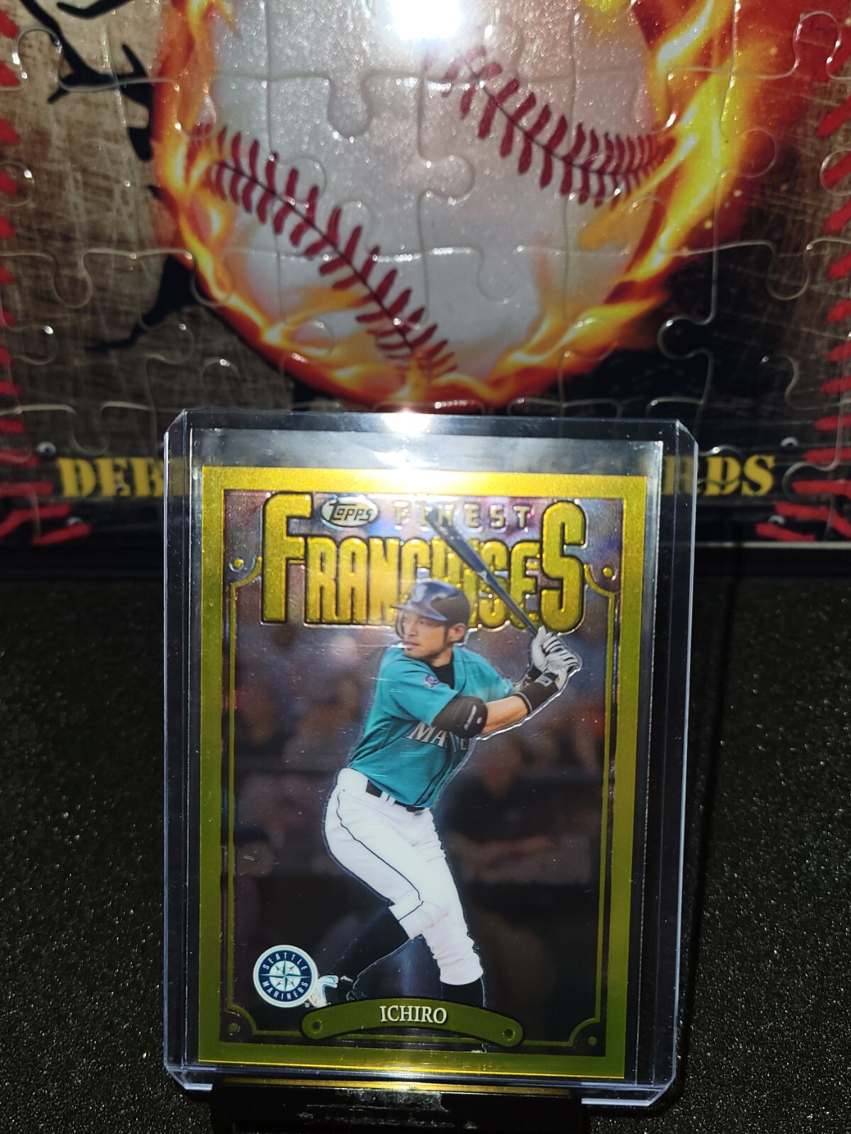 2023 Topps Finest Flashbacks Ichiro Rare SP Gold Border 