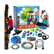 Hyponix Zip Lines for Kids and Adults Outdoor up to 350 Lbs - 120 ft / 200 ft...