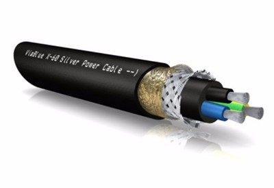 Viablue X-60 Silver Netzkabel Stromkabel 50m Spule